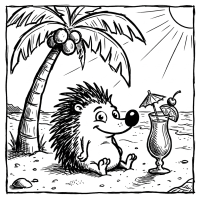 Igel im Urlaub